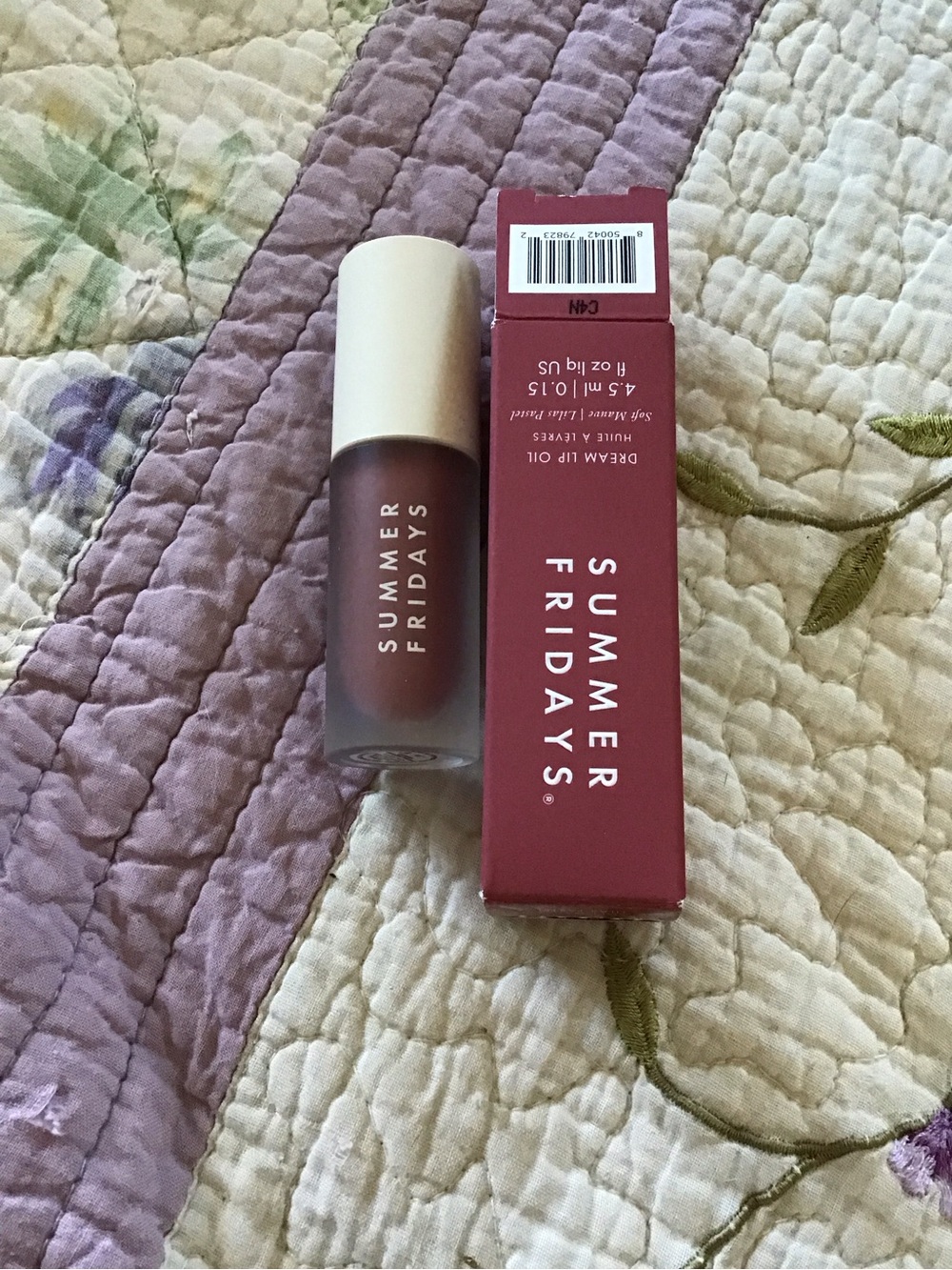 New Summer Fridays Dream Lip Oil Soft Mauve Sheer Tint